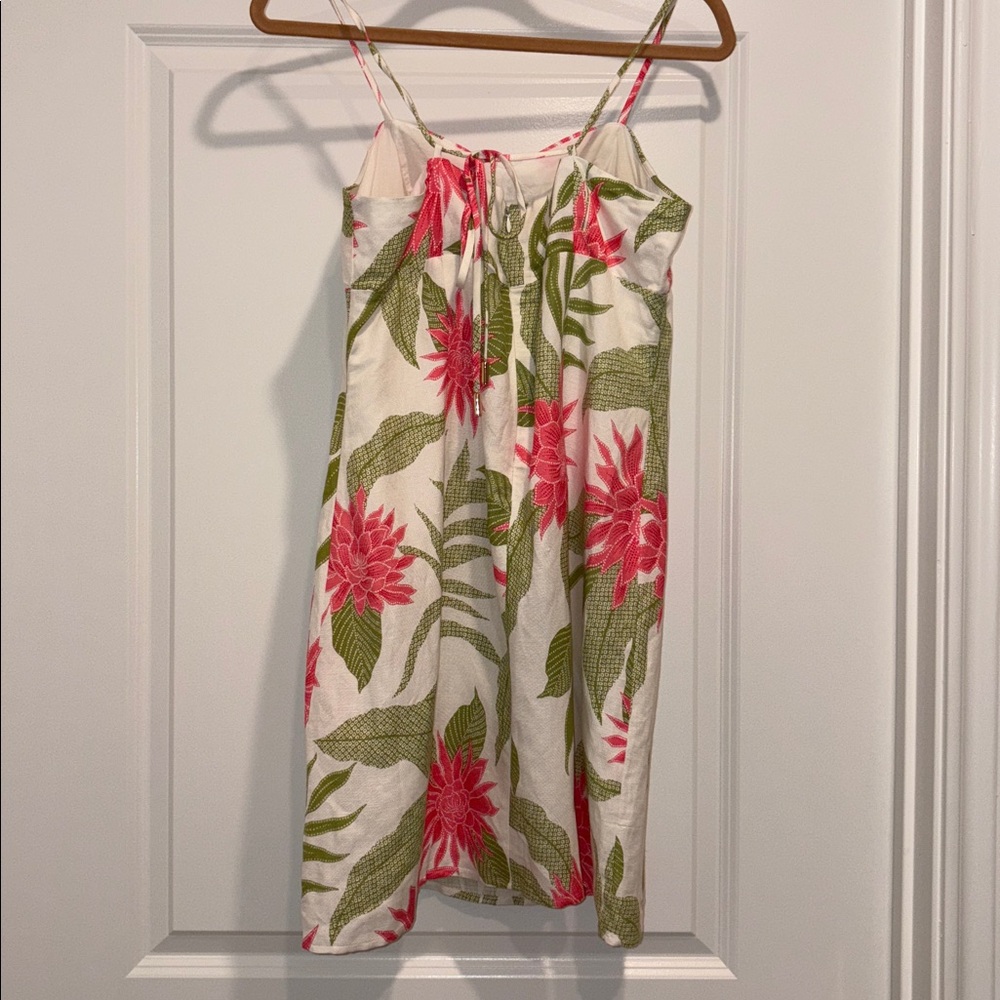 Tori Richard pink green floral dress - Picture 4 of 5